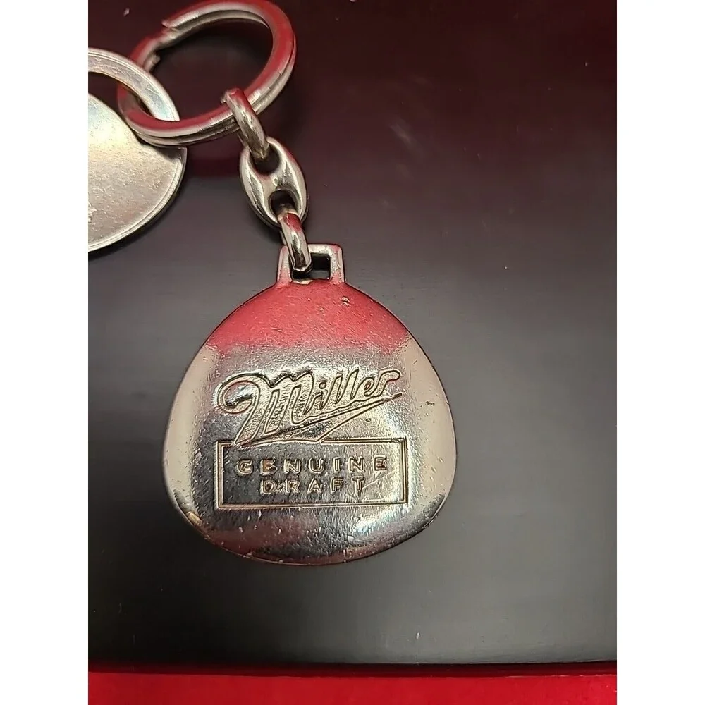 Miller Genuine Draft Beer Advertising Solid Key Chain